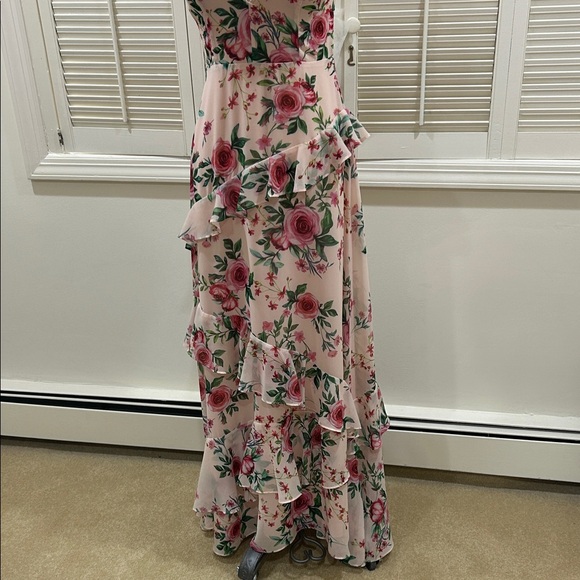 New Fame and Partners Floral Pink Maxi Dress - Picture 11 of 16